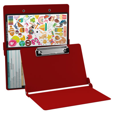 WhiteCoat Clipboard® - Red Child Life Specialist Edition